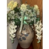 Image 2 : Stoneware Floral Vase w/ Pedestal & Magazine Rack 