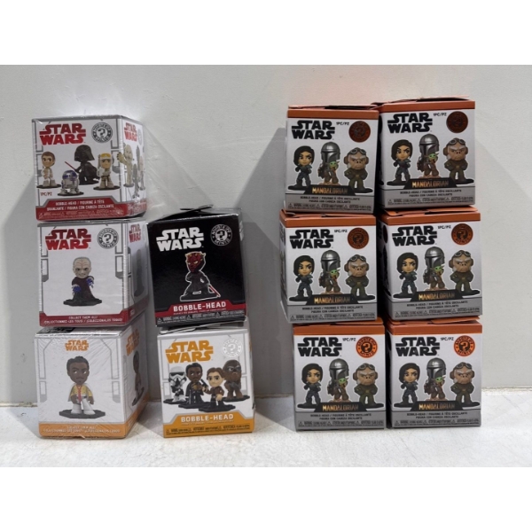 Collection of Star Wars Mystery Bobble Heads