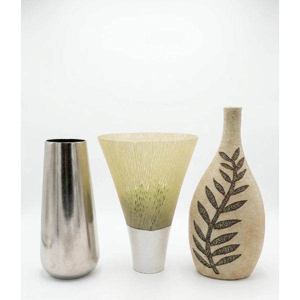 Three Modern Decorative Vases