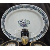 Image 2 : Large Hand Painted Serving Platter + Gold Trimmed Decor Plates + 5 Handled Vintage Butter Spreaders