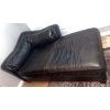 Image 2 : Genuine Leather Chaise Lounger Sofa 75x28x24