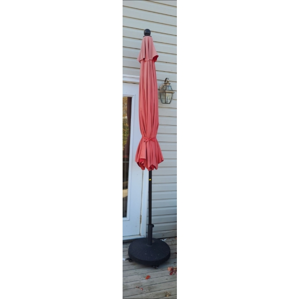 Free- Standing Patio Umbrella (101"T, Base 21"Diameter) 