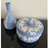 Image 1 : Wedgwood Vase 5.5 T, and Jar 5" Diameter 