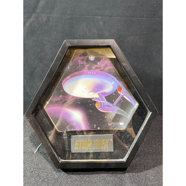 Star Trek Starship Enterprise Porcelain Collectible Plaque 