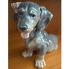 Image 1 : Adorable Royal Copenhagen Denmark Dog Figurine, 11In Long w/ 3D Wall Art 