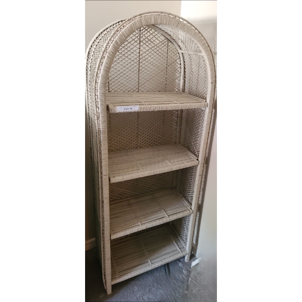 Wicker 4 Shelf Display Unit 26 w 64 h