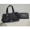 Image 1 : Black Coach Bag w/ Light Stitching 15 X 9 Plus Length of Straps and Zenith Purse Insert
