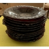 Image 1 : Vintage Anchor Hocking Old Royal Ruby Red Depression Glass Plate Set (12), 1 Plate Has a Small Chip