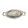 Image 2 : Ornate Brass Footed Planter with Insert, 11" Length