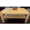 Image 1 : Modern 2 Tiered Coffee Table - Ikea Lack 35x22x17 White Finish 