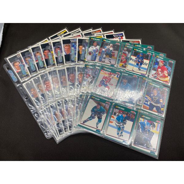 10 Pages of 1991 Score and Pinnacle Hocky Cards