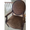 Image 2 : Bergere Style Chair 28 W, 21 D, 41 T and Barstool 16" Diameter at Base, 34.5 T 