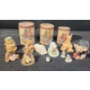 Image 1 : Sweet Collection Of Good Luck Charms and Cat and Bear Canister Set