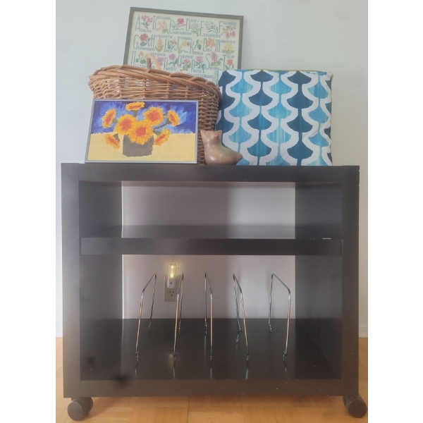 Album / Record Storage Case Cupboard with Home Decor 31w x 27d 30 tall