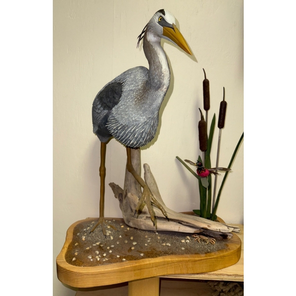 Blue Heron Statue 24T