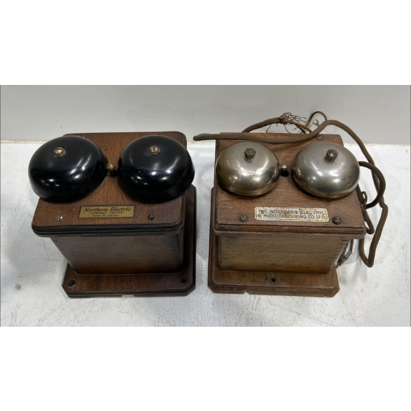 Pair of Antique Northern Electric Bell Boxes