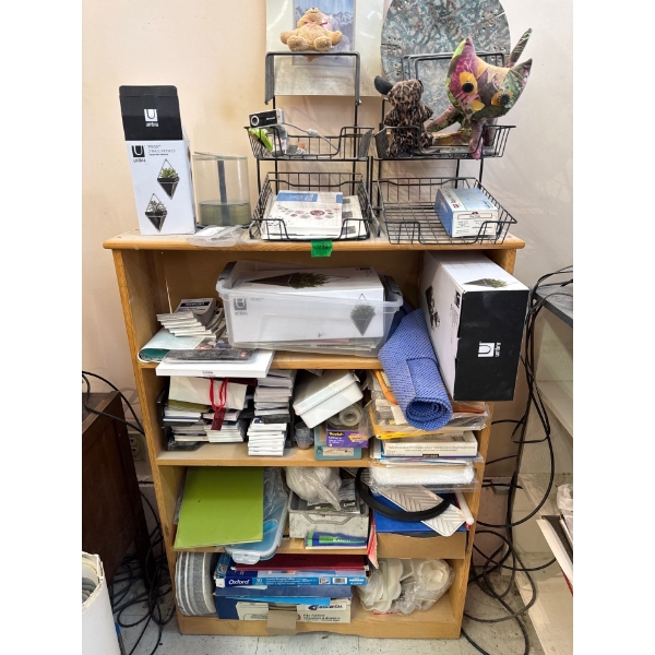 shelf all contents included and racks and trig wall vessels