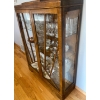 Image 3 : Antique Oak China Cabinet w/ Skeleton Key 36x12x49 