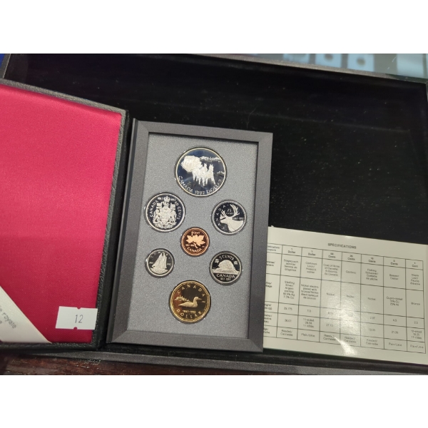 RCM 1995 Double Dollar Proof Set Stagecoach Silver Dollar 25.17g 92.5% Silver Dollar