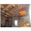 Image 9 : Shed Well Built 2X4 Construction 10'x10'x8' Hight On Skids double Front Door gray Siding & asphalt 