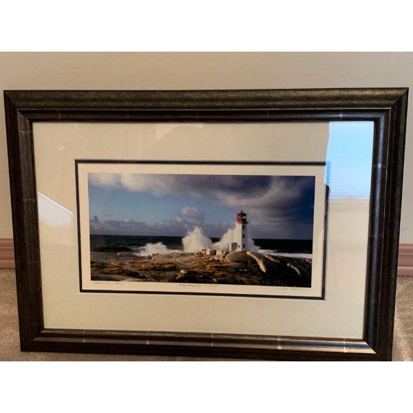 Ivan Fraser Peggy's Cove November Storm 17x12
