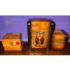 Image 1 : Vintage 1940's Japan Wooden Carved Owl Music Box/Cigarette Dispensers