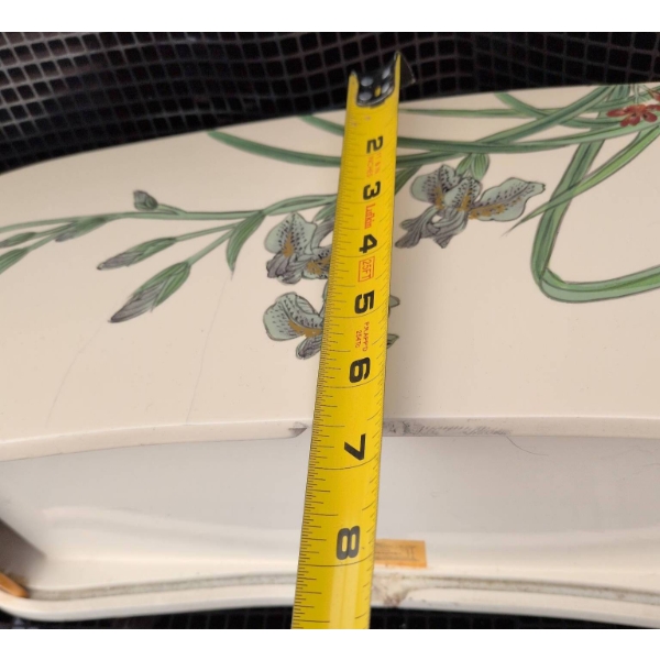 Art Treasures Rolling Door Jewelry Box with Floral Design and Over-the-Toilet Storage Shelf