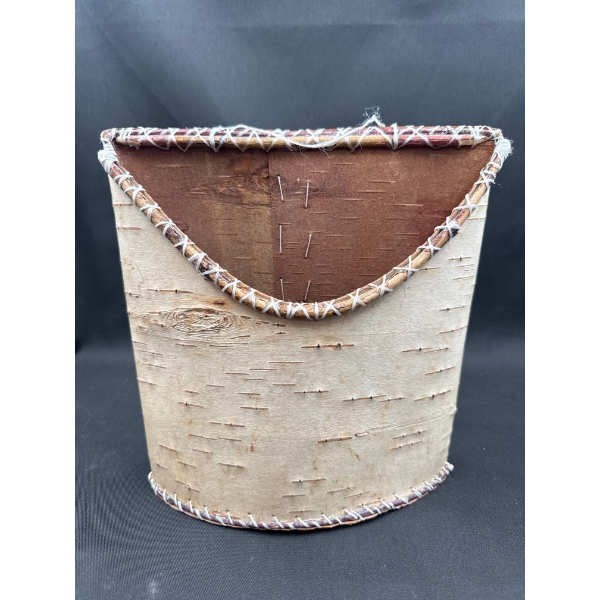 West Coast First Nations Birch Bark Wall Pocket 
