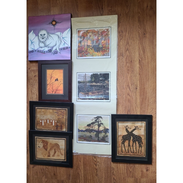 Seal Painting, Artist: Chelsea Brooks 12 x 12, Print 11.5 x 35 , Various Art in 10 X 12.5 Frames