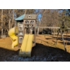Image 11 : Something For The Kiddos - Outdoor Clubhouse w/ Swing Set Twirly Slide & Climbing Wall