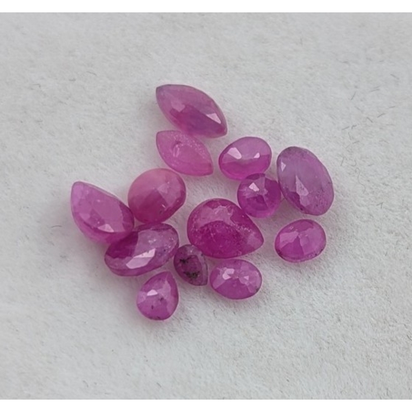 2.6 ct Certified Untreated Ruby gemstone Parcel ($5,200 Appraisal)