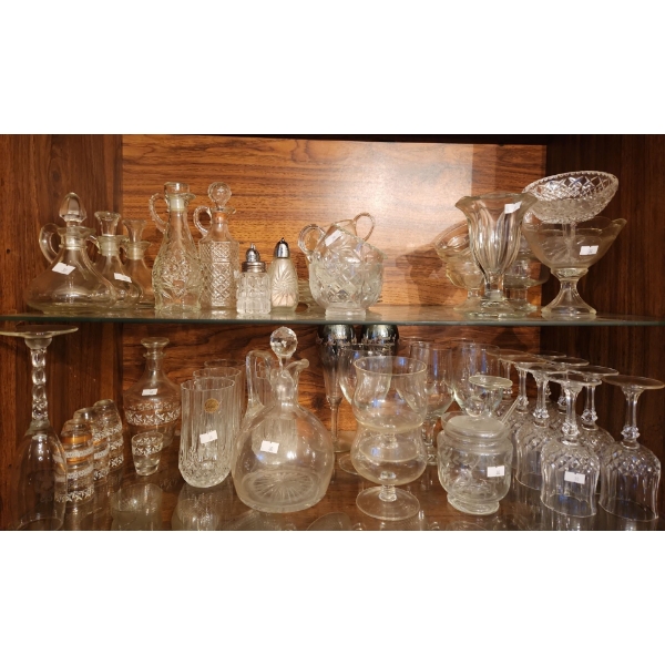 Wine Glasses, Table Serving Glass for Condiments, Includes Some: D' Arques Glasses 