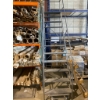 Image 1 : Ladder on Wheels - 15 Ft Steel Rolling Ladder with Platform