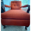 Image 4 : Antique Tweed Arm Chair w/ Button Rouging