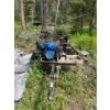 Image 1 : Hydraulic gas powered log splitter with lift to assist with big logs to get up on the cutting surfac
