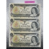 Image 1 : 3x 1973 Canadian $1 Dollar Bill 5150087/5150088/5150089