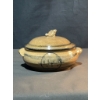 Image 6 : 3 Glazed Stoneware Serving Pieces with Fish Motif Lids
