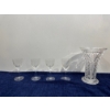 Image 1 : Crystal Vase and 4 Glass Wine Glasses