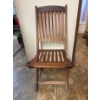 Image 1 : Sturdy Teak Folding Chair 