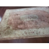Image 1 : Beige & Antique Rose Floral Area Rug 66 w 90 l & Sage Green Area Rug  59 w 95 l
