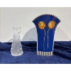 Image 1 : Pair of Crystal and Porcelain Vases