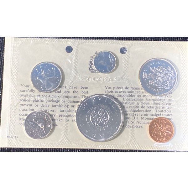 1964 Canadian Uncirculated Silver Coin Set