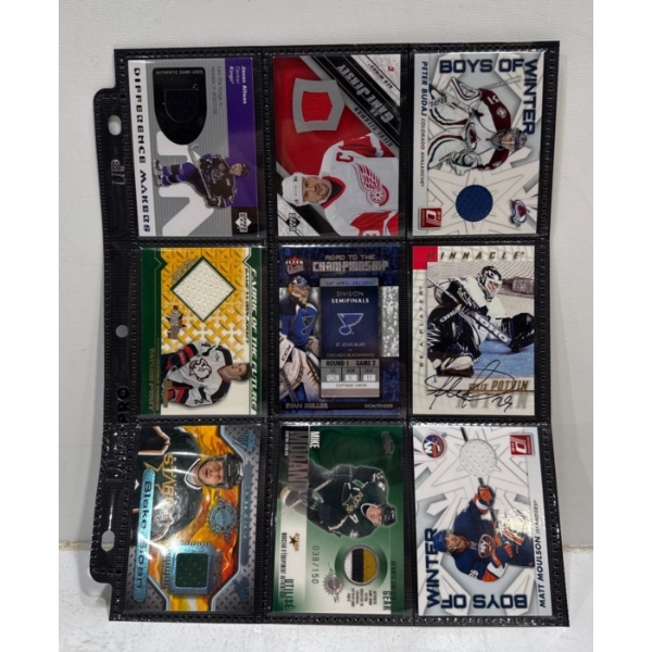 Binder Sleeve of NHL Cards - Various Years