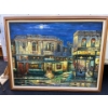 Image 1 :  City lights, painting on canvas
53” L 42” H
