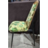 Image 3 : Pair of Retro Velvet Cushioned Seat Chairs (1 is Sun-Faded)