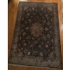 Image 1 : Authentic Silk Persian Rug w/ Center Medallion & Floral Patterns 75x46