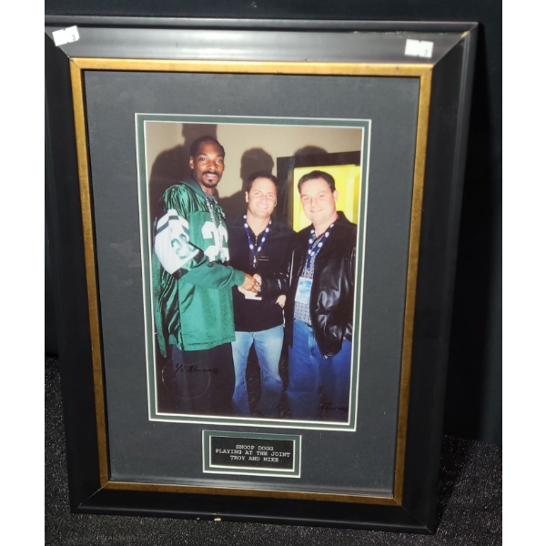 Photo of Snoop Dog Playing at the Joint w/ Troy and Mike, 15 X 20 Framed Under Glass 