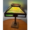 Image 1 : Rockford Light Furniture Co. Stained Glass Table Lamp, Patented in 1911 - 21In Tall 