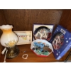 Image 1 : Keychain & Stamp Collection Plus Oil Lamp Style Electric Light, Elvis Collectable Plate & More 