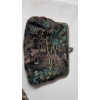 Image 4 : Vintage Jewelry and Collectibles Including Necklace, Brooches, and Stamps Tokens in Clutch Purse